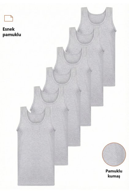 Men's Tank Top Set 6-Pack - Stretchy Cotton Fabric Everyday Underwear Pack