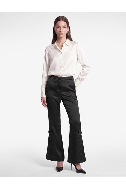 Fancy Buttoned Pocketed Spanish Flare Pants