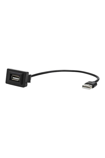 BLACK Car Dashboard Flush Mount USB 2.0 For Toyota Short Dash For Hilux For Prado For Landcruiser P