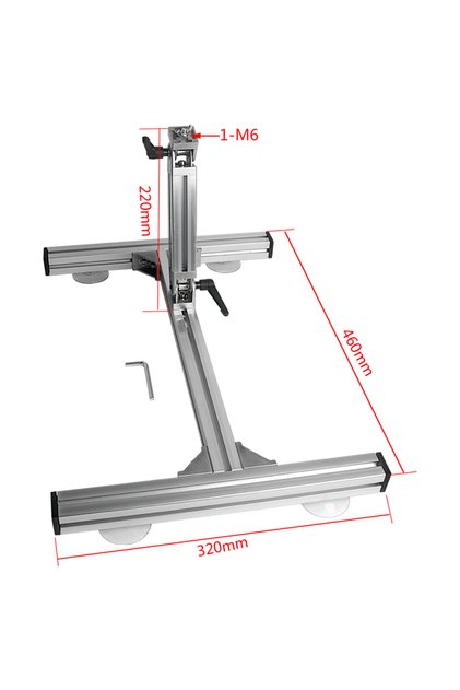 Large Size DIY Linear Actuator Stands Aluminium Alloy Bracket With Suction Cup Adjustable Angle Line