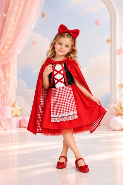 Red Riding Hood Girl's Party Costume