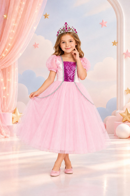 Pink Princess Costume- Girls' Party and Birthday Costumes