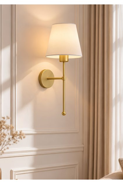 Homing Sohen Gold Wall Sconce Cream 241968