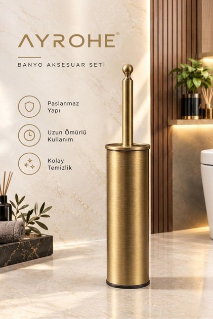 Eskitme Klozet Fırçası Plastik Tabanlı.