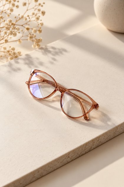 Leo- Blue Light Protection Cat Eye Glasses Are Optically Compatible for Use in Computer, Television, Etc.
