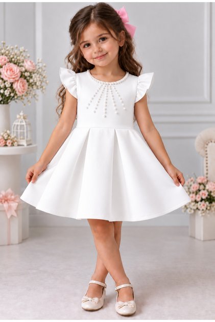 29 October White Evening Dress Custom Design