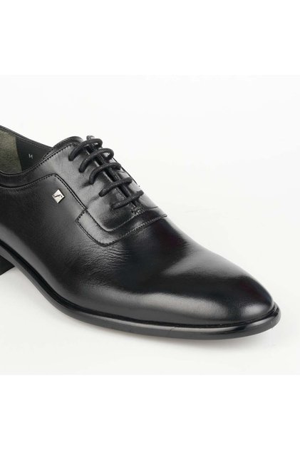 Black Genuine Leather Classic Men's Shoes 9592 114