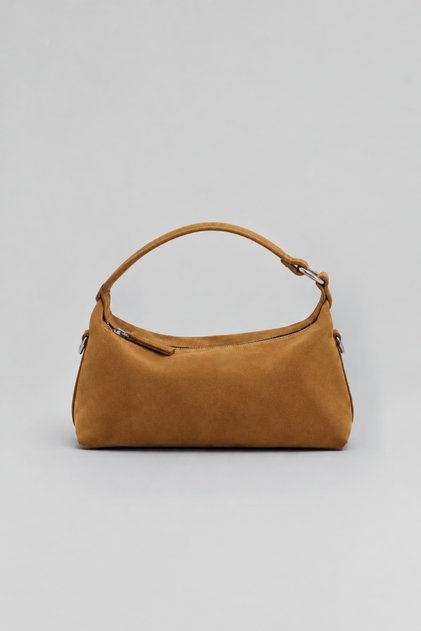 Women's Mevora Soft Textured Suede Bag Brown (Camel)