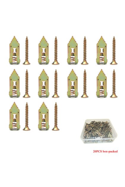 30mm M4 20PCS 20/50/100/200Pcs Self-Drilling Drywall Anchors and Screws Zinc Plated Steel Hollow Wal