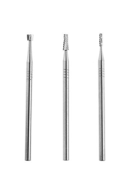 Set 3 freze din Tungsten-Carbid,Proxxon 28752, Argintiu