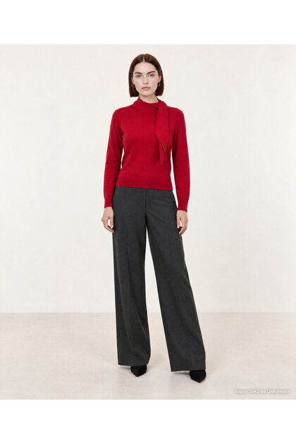 Regular Shawl Collar Long Sleeve Sweater