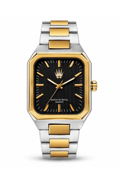 Orbit Silver Gold Black Wristwatch