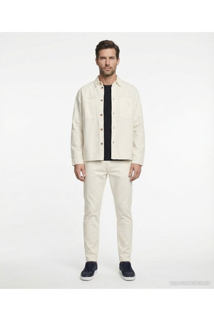 Regular Shirt Collar Long Sleeve Jacket