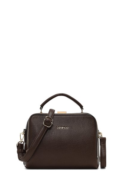 Women's Brown Long Strap Shoulder Bag Wb100013Sf