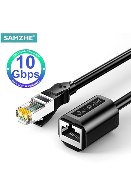 كابل تمديد إيثرنت Cat6 بطول 3 أمتار، موصل RJ45 ذكر إلى أنثى، محول تمديد إيثرنت RJ45