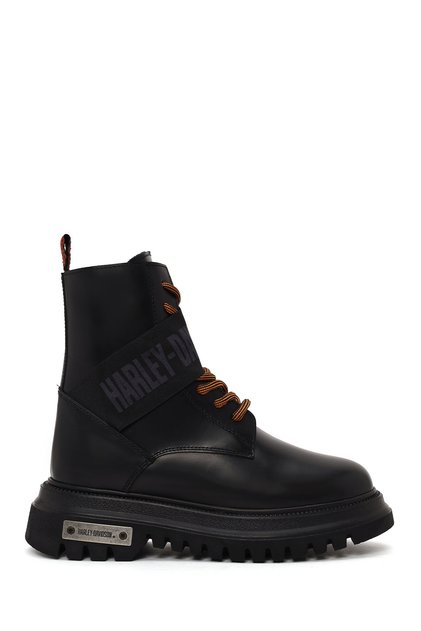 Black Leather Women's Boots & Bootie HD0777055403