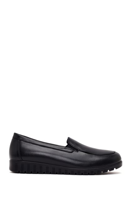 Women's Black Leather Comfort Shoes Af410008Dv