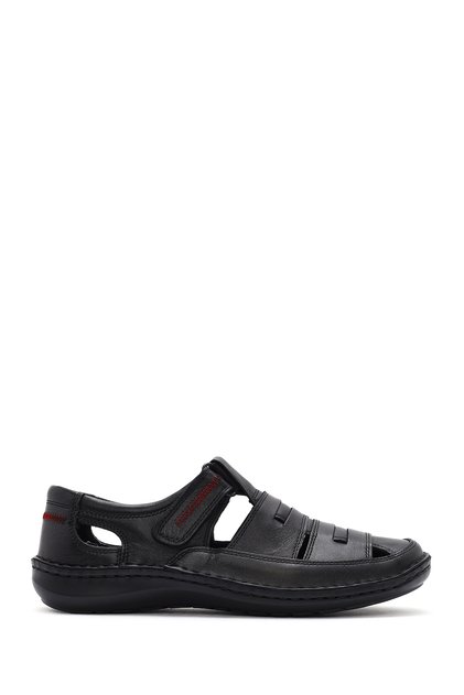 Men's Black Leather Casual Shoes 26Sfd710218