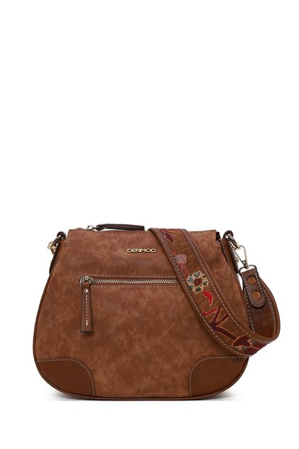 Long Strap Tan Women's Crossbody Bag - 24sbd2110v3