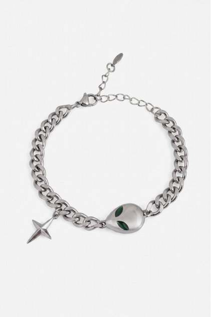 316L Steel Alien Men's Bracelet