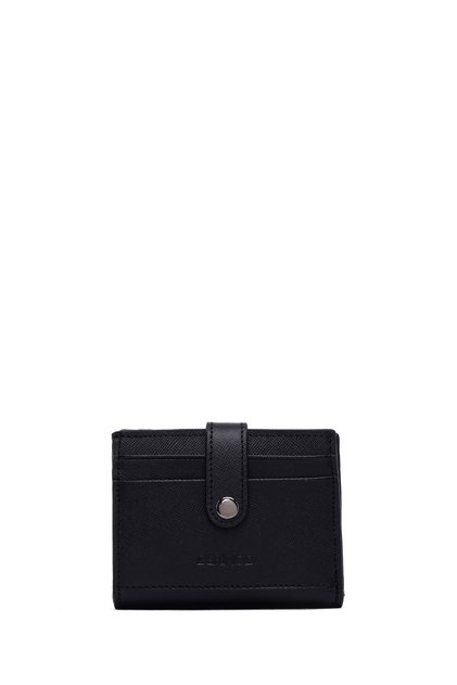 Men's Black Printed Leather Card Holder 000A2D3510Cv