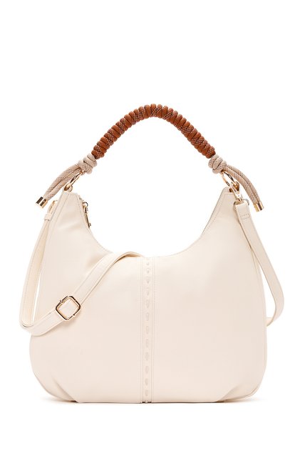 Women's Cream Long Strap Shoulder Bag 26Sbd283218