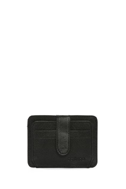 Men's Black Leather Card Holder 000A2D3073Cv