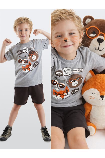 Arkadaşlar Boys' Summer T-Shirt Shorts Set