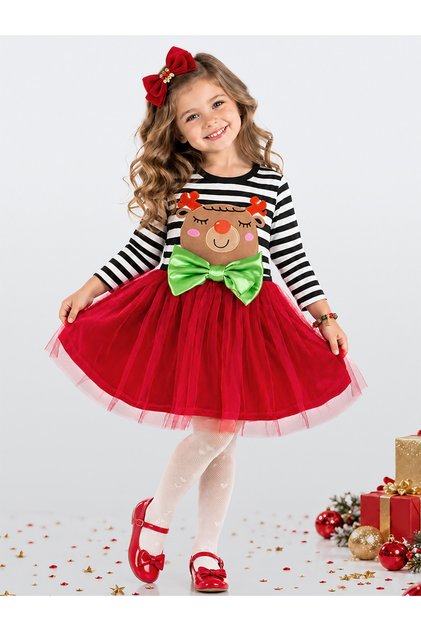 Kokoş Girl Tulle New Year's Red Dress