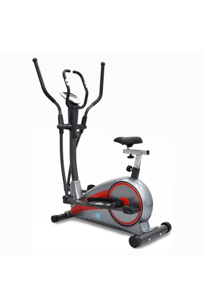 Dual Trainer EM-1547, Elliptical & Upright Exercise Bike, Magnetic Resistance, LCD
