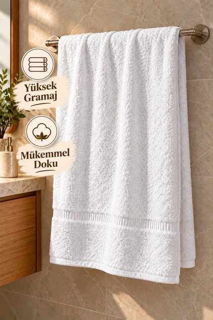 Amerika Pazarı %100 Pamuk 2. Kalite Banyo Havlusu 70x140 cm