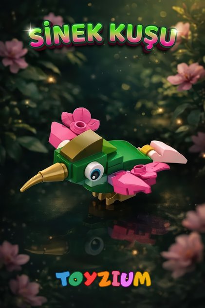Hummingbird Building Block Toy (37 Pieces) - Mini Bird Model Building Set
