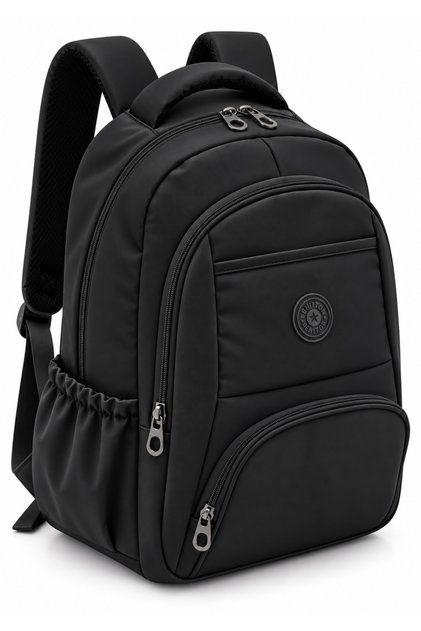 Water Resistant Fabric Black School Backpack 2000