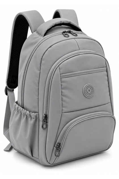 Water Resistant Fabric School Bag Unisex School Backpack 2000 Gray