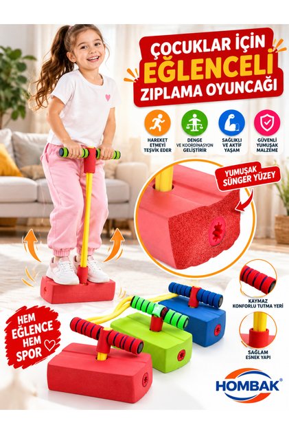 Zıpzıp Çocuklar Için Atlama Zıplama Oyuncağı Boy Uzatıcı Eğitici Fiziksel Ve Zihinsel Geliştirici