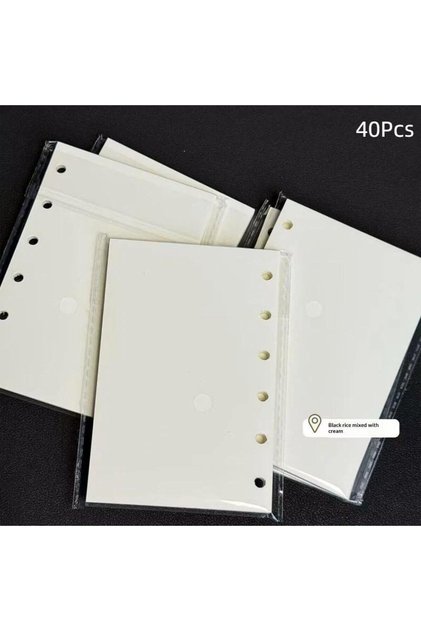 B [TG835]Cute Retro Polka Dot Canvas Notebook Snap Closure Cartoon Photo Insert For Journaling Scrap