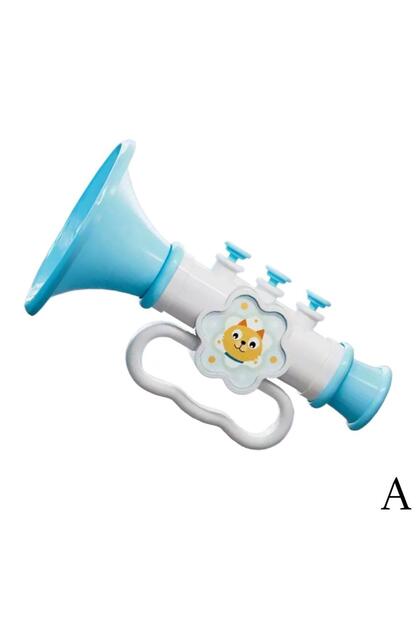 A 1/3PCS Little Tiger Horn Children's Toy Mini Blowing Trumpet With Hanging Rope Cartoon Horn Toys W