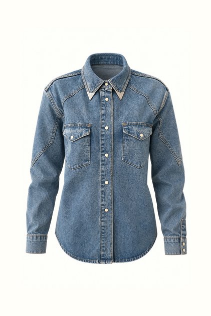 Premium Denim Shirt Jacket
