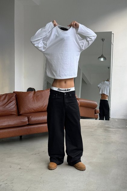Raw Series Black Baggy Jeans