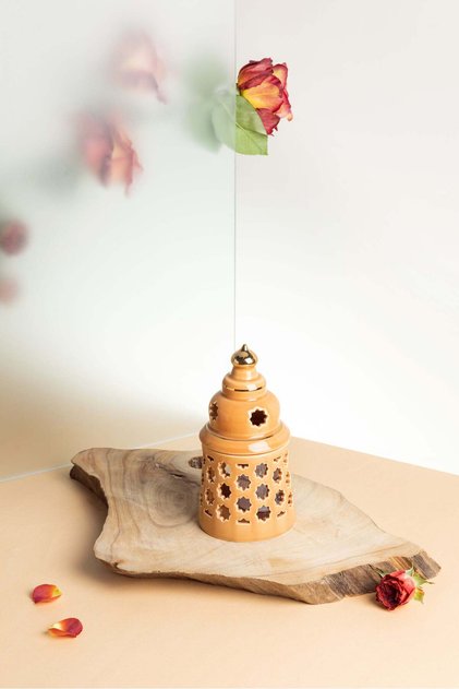 Electronic candlestick small size from Rosette - Orange