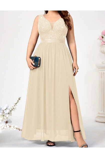 Rochie lunga, crem