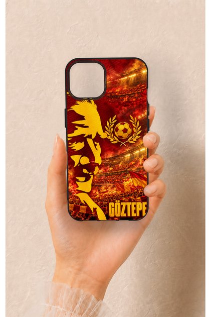 iPhone 13 Compatible Göztepe-Themed Patterned Silicone Case.
