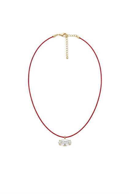 Amulet Marquise Stone Red String Necklace 699₺
