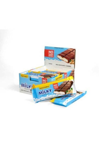 Snack Fabric Bar Milk Chocolate Cashew 55g