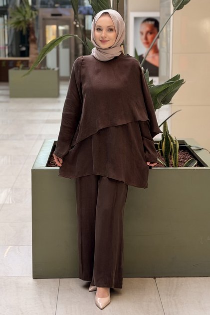 Tunic Pants with Front Flap, Cupra Set