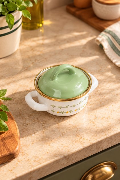Almera Emaye Mini Pot 10 cm