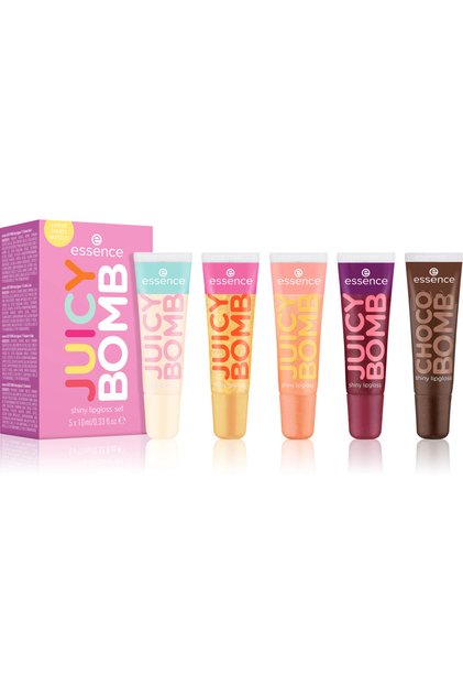 Set de luciu de buze strălucitor, esență, JUICY BOMB Sweet Treats Edition 04 – Sugar Coated, 1 bucată