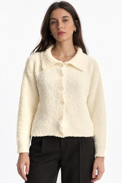 VIORNA Open-Front Cardigan