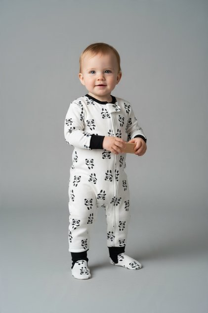 BABY ZIPPERED ONESIE