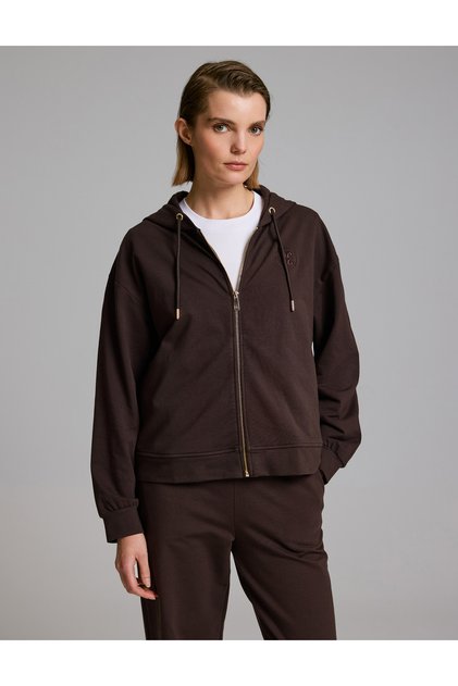 Brown Comfort Fit Knit Cardigan 50333333-VR029